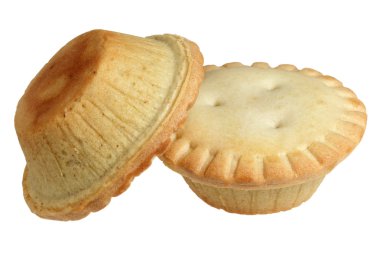 beyaz arkaplanda pasta