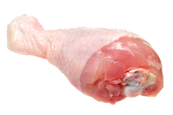 Chicken leg on a white background — Stock Photo, Image