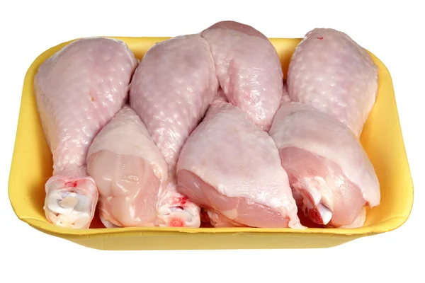 Chicken leg on a support — Stock Photo, Image