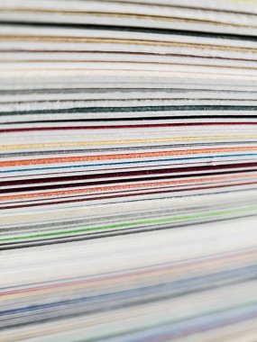 Resim çerçeveleme sırasında kullanılacak matboard satırları