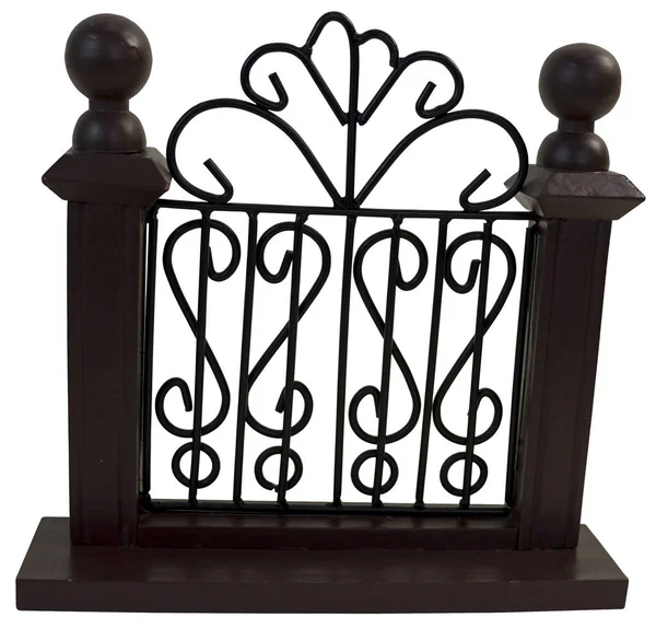 Scrollwork Gate Fancy House — Stock Photo, Image