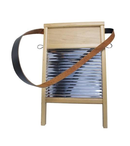 Washboard metalu i drewna — Zdjęcie stockowe