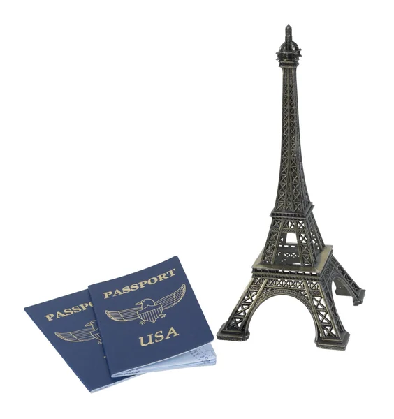 Tour Eiffel et Passeport — Photo