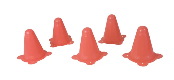 Cones de tráfego laranja — Fotografia de Stock