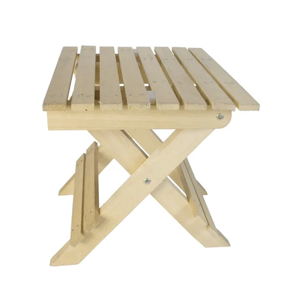 Skládací dřevěná lavička — Stock fotografie