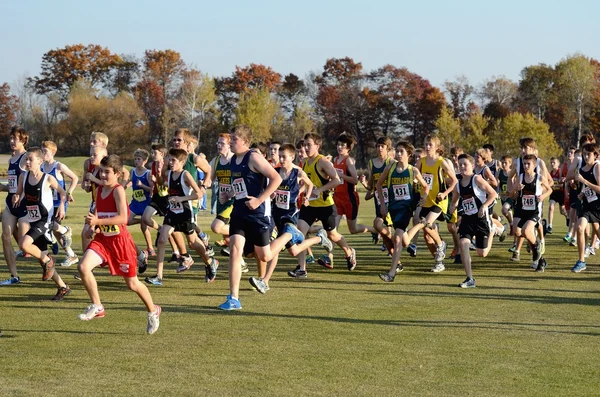 Boys High School Cross Country Meet — Stock Photo, Image