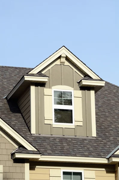 Gable Dormers on Residential Home — Stock Photo, Image