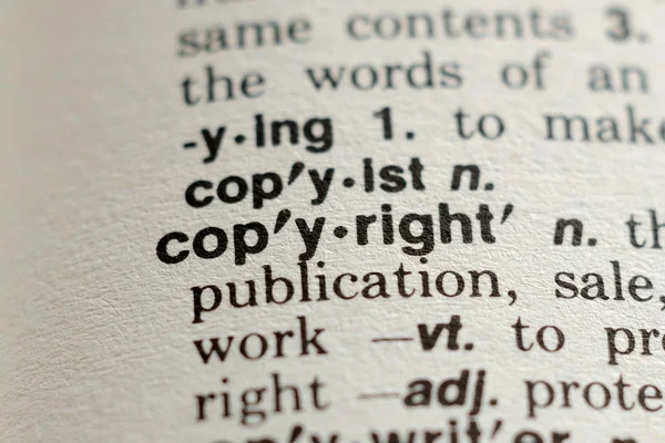 The Word Copyright — Stock Photo, Image