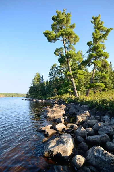 Natursköna vildmark sjö — Stockfoto