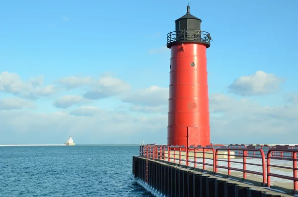 Milwaukee Pierhead Lighthouse — Stock Photo, Image