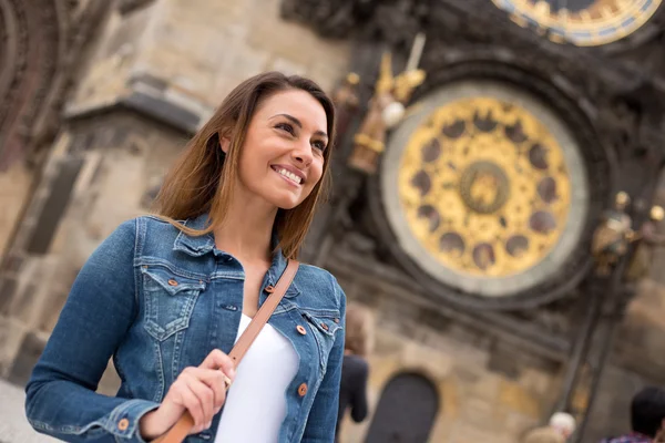 Young woman in prague — Stock Photo, Image