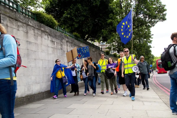 March for europe in London — Stock Photo, Image