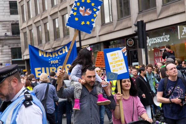 March for europe in London — Stock Photo, Image