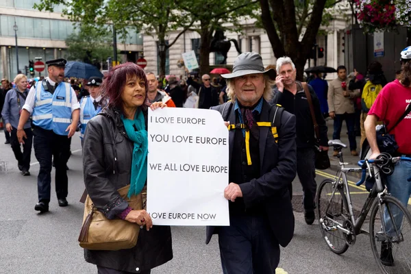 Pochod pro Evropu v Londýně — Stock fotografie