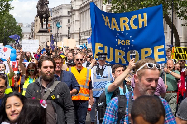 March for europe in London — Stock Photo, Image