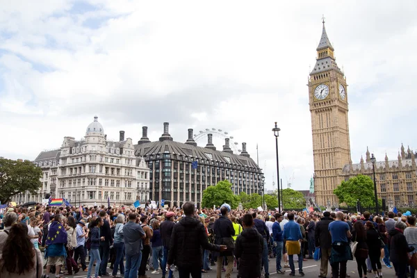 March for europe in London — Stock Photo, Image