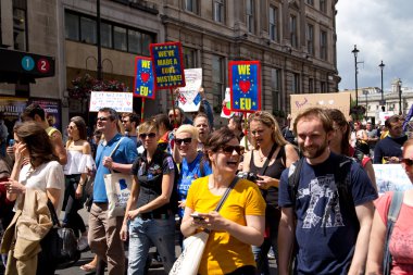 Londoon Avrupa için yürüyüş