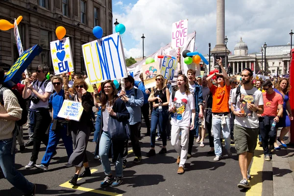 Marcha pela Europa em Londres — Fotografia de Stock