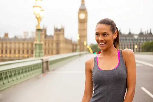 Mulher fitness em Londres — Fotografia de Stock