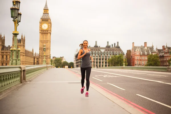 Fitness woman in london — Stock Photo, Image
