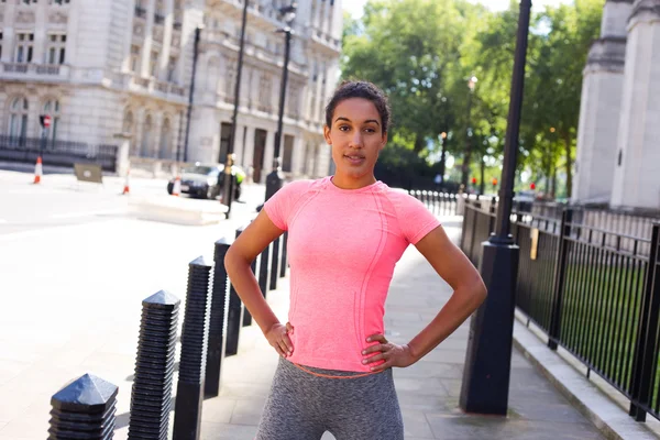 A young woman enjoying her day of fitness — Stock Photo, Image