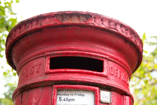 Red letter box — Stock Photo, Image