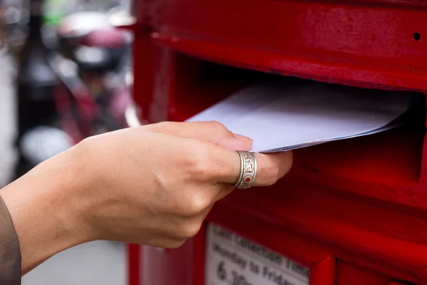 Posting letters — Stock Photo, Image