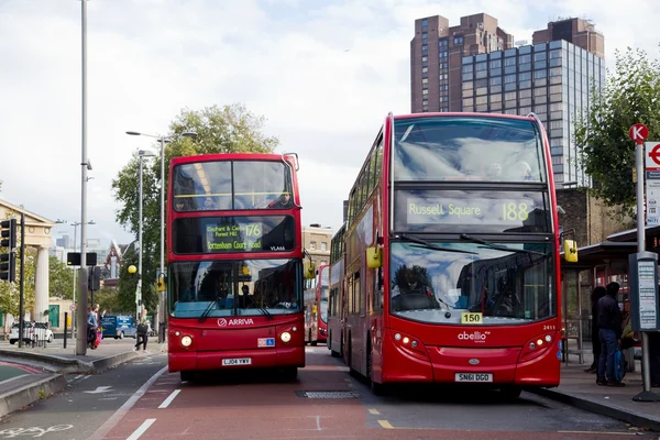 Londoni buszok — Stock Fotó