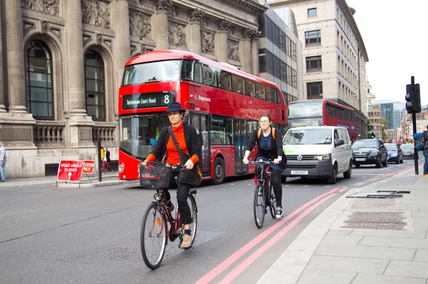 Kerékpározás Londonban — Stock Fotó