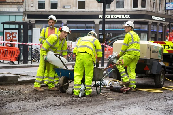 Wegwerkzaamheden. — Stockfoto