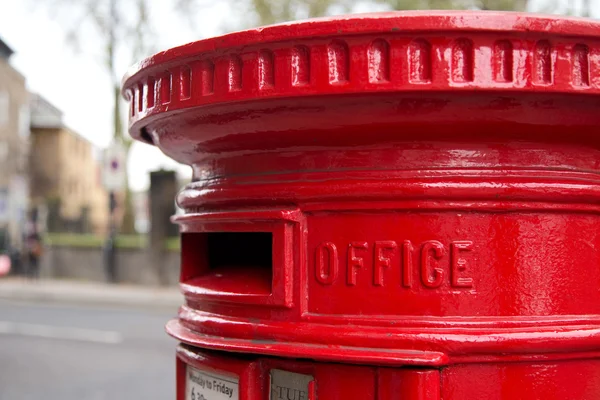 Piros letterbox — Stock Fotó
