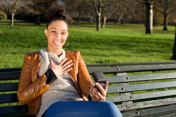 Girl in park — Stock Photo, Image