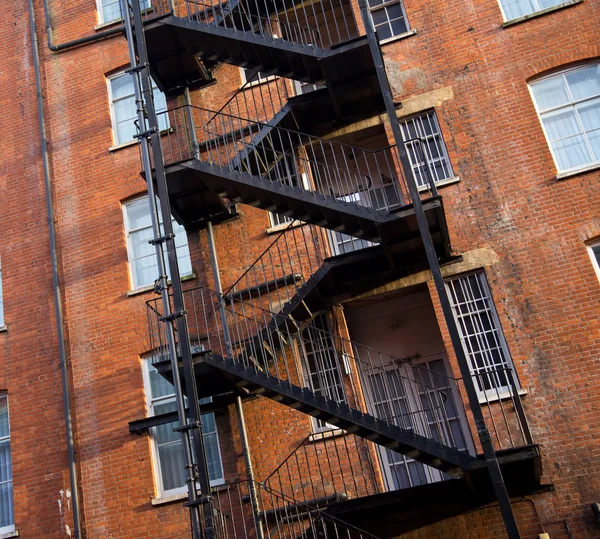 Fire Escape Stairs Ladder Metal Typical North American Modern