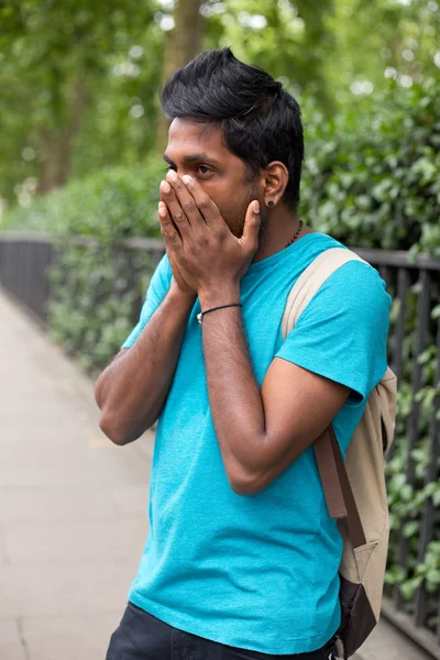 Shocked worried man — Stock Photo, Image
