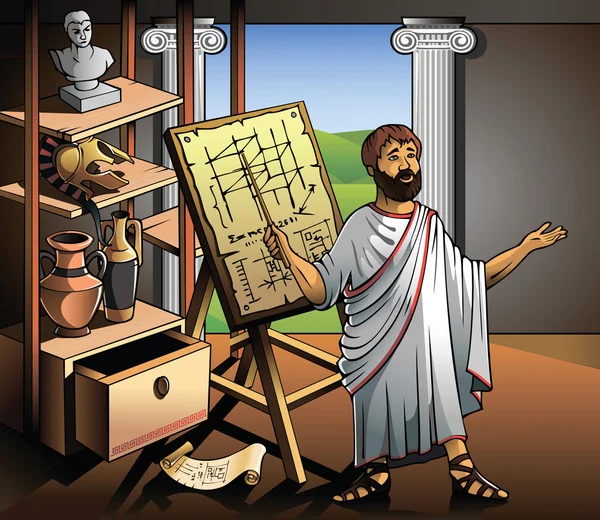 Новий винахід Архімеда — стоковий вектор