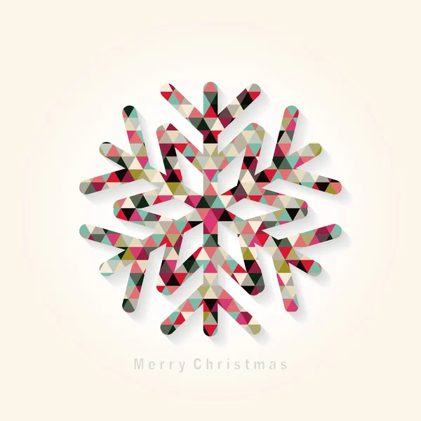 Christmas snowflake vector background. — Stock Vector