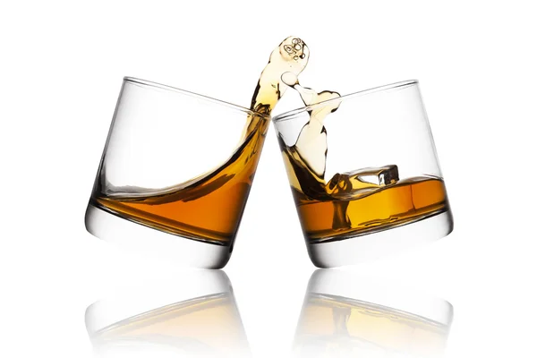 Splash of whisky — Stock Photo, Image