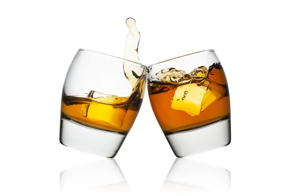 Splash of whisky — Stock Photo, Image