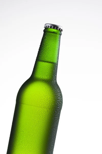 Beer bottle on white — Stock Photo, Image