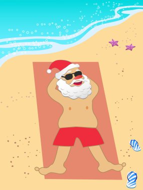 Noel Baba rahatlatıcı Beach