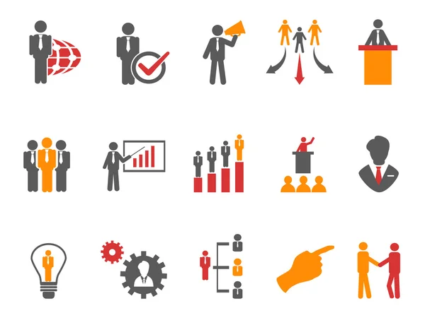 Business and Management Icons — Stock Vector