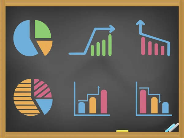 Business diagram icons — Stock Vector