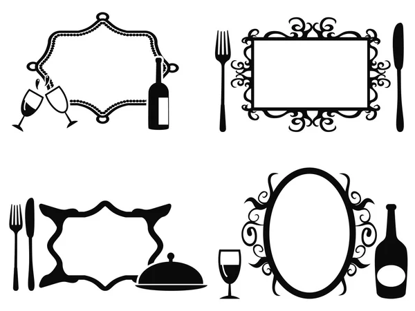 Conjunto de quadros de menu —  Vetores de Stock