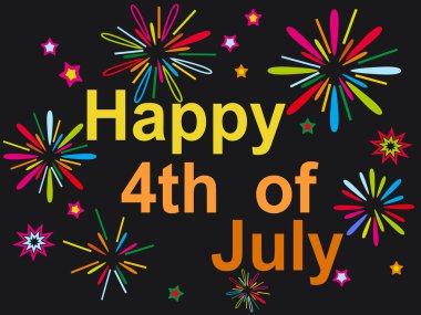 mutlu 4 Temmuz havai fişek