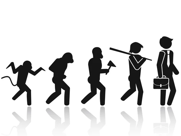 Evolution of the man — Stock Vector