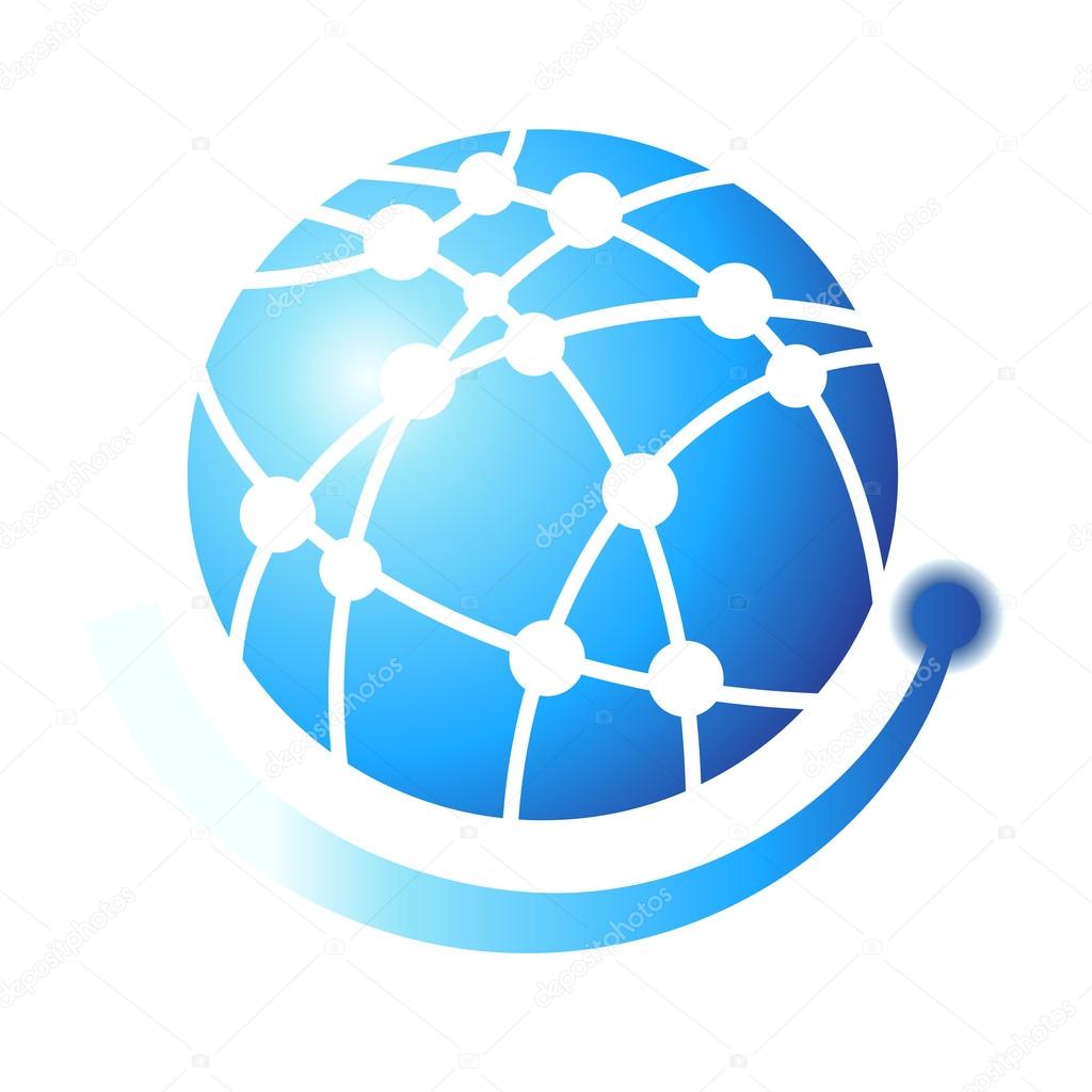 Globe symbol design elements