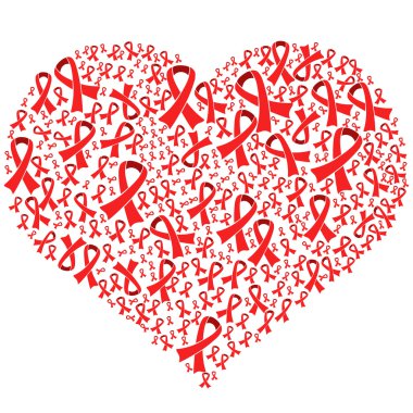 Meme Kanseri Bilinçlendirme şerit kalp