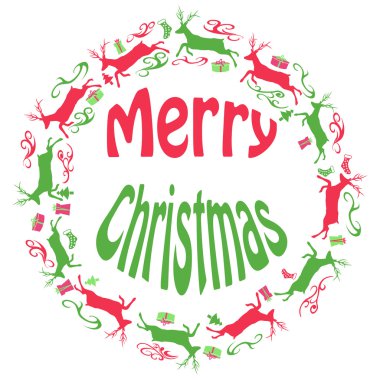 Mutlu noel kartı tasarımı