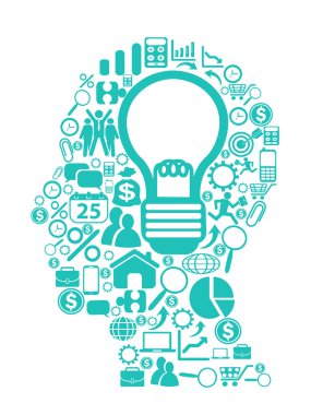 ampul kafa simgeleri ile