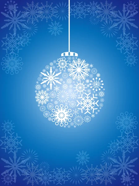 Christmas ball background — Stock Vector